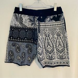 Zara bandana knit shorts